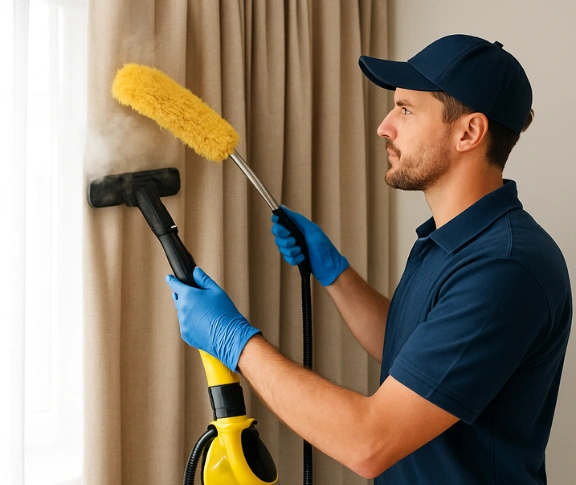 Trusted residential curtain cleaning technician Matty Curtain Cleaning donnybrook-vic QLD