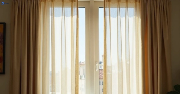 Dusty and dull curtains in donnybrook-vic before steam cleaning